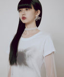 Sheer Vanish Scarf Long Sleeve