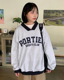 Kohiri Lettering Color Matching Sweatshirt