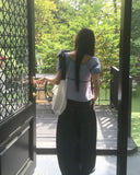 Eno Ribbon Strap Cotton Cross Shoulder Bag