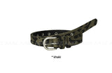 LEOPARD EYELET BELT