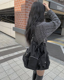 Sewa snowflake loose fit crop knit