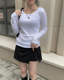 Dizzy Round Slim Long Sleeve T-shirt