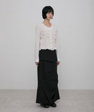 Saya Frill Puff Long Blouse