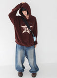 STAR CORDUROY HOODIE