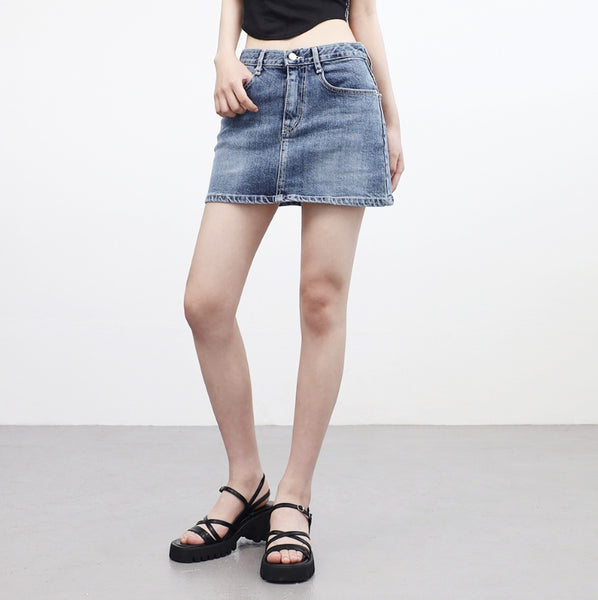 【Rest&Recreation】25SS/韓国人気 ★ DENIM MINI SKIRT ★ NONCODE(ノンコード) - ジーンズデニムミニスカート / Jeans