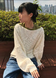BOAT NECK LAYER KNIT