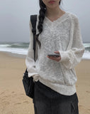 Lund V-neck Loose Fit Change of Season Knit