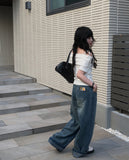 Dickie Washing Wide Denim Pants