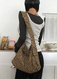 LEOPARD SNAP STRAP BAG