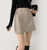 A-line Winter Mini Skirt