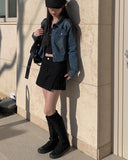 Lepe cargo mini skirt pants