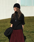 FANNING ANGORA BEANIE