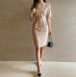 Cellmond Peplum H Line One Piece