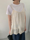 Trel Flower Lace Sleeveless Blouse