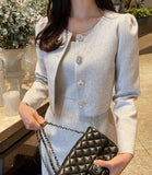 Leviel Puff Tweed Jacket