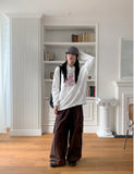 Aesop Y2K Cat Star Print Long Sleeve Hood Sweatshirt