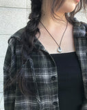 Hate Leather Silver Pendant Necklace
