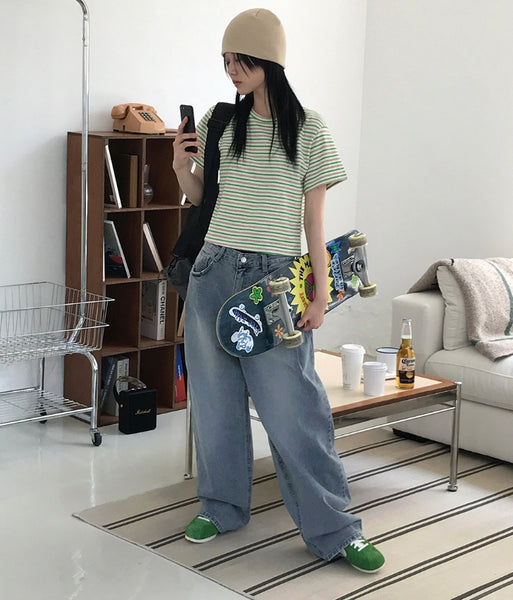 【AAKE】BREEZE WIDE DENIM Paige Anessa Crop Wide-Leg Jeans | Saks Fifth Avenue
