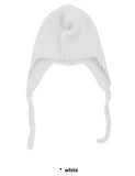 BLANC MOHAIR EAR BEANIE