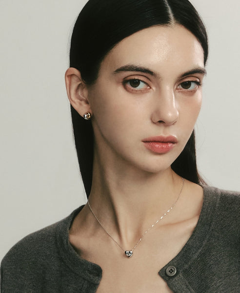 【HYERES LOR】24FW★ Etrev Silver Tail Duet Love Earrings HYÈRES LOR (イエールロール ) - エトゥレブシルバーテール