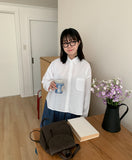 Yonin Crop Cotton Shirt