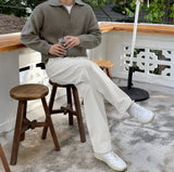 Abel collar half-zip knit