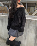 Solzy off shoulder knit