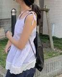 Rael Ribbon Lace Sleeveless Blouse