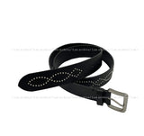 35mm real leather stud belt