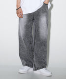 Bulky Wide Denim Pants