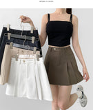 A-line Inner Button Stylish Skirt Pants