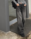 Rec Washing Button Wide Pants