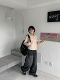 Envmi Color Basic Crop Shirt