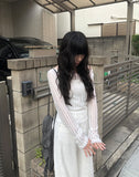 Fundy See-Through Strap Long Sleeve T-Shirt