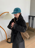 Enconi Wool Quilted Hooded Half Coat