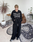 Tevi Lettering Crop Hoodie