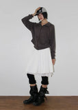 LOVELY LACE LAYERED SKIRT