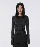 Hooded High Neck Long Sleeve