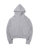 HIGHNECK CROP HOODIE ZIP-UP