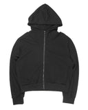 HIGHNECK CROP HOODIE ZIP-UP