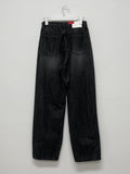 310 Pleated Wide Denim Pants