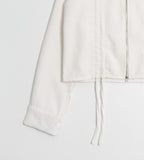 SHIRRING KARA ZIP UP
