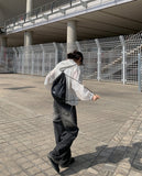 Rodeu Black Summer Denim Wide Pants