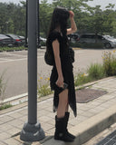 Shuri Puff Lace Short Sleeve Blouse