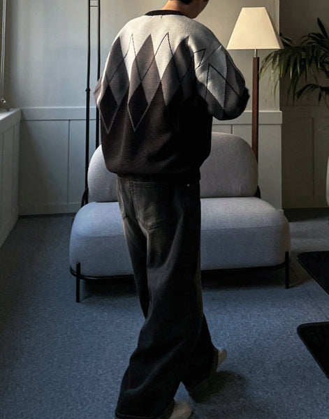 【COSYHARU】Ramiel Argyle Knitwear 0001_140b5e15-e190-4d6f-921f-
