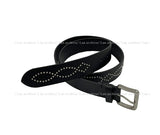 35mm real leather stud belt