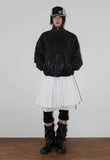 SOFT HIGH-NECK LEATHER JUMPER