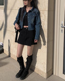 Lepe cargo mini skirt pants