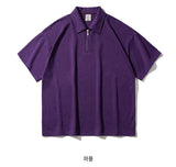 Wide Collar Short Sleeve T-shirt