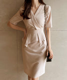 Cellmond Peplum H Line One Piece